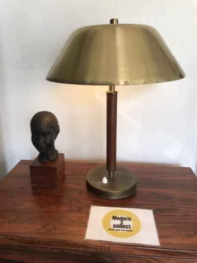 Brass & Leather Table Lamp